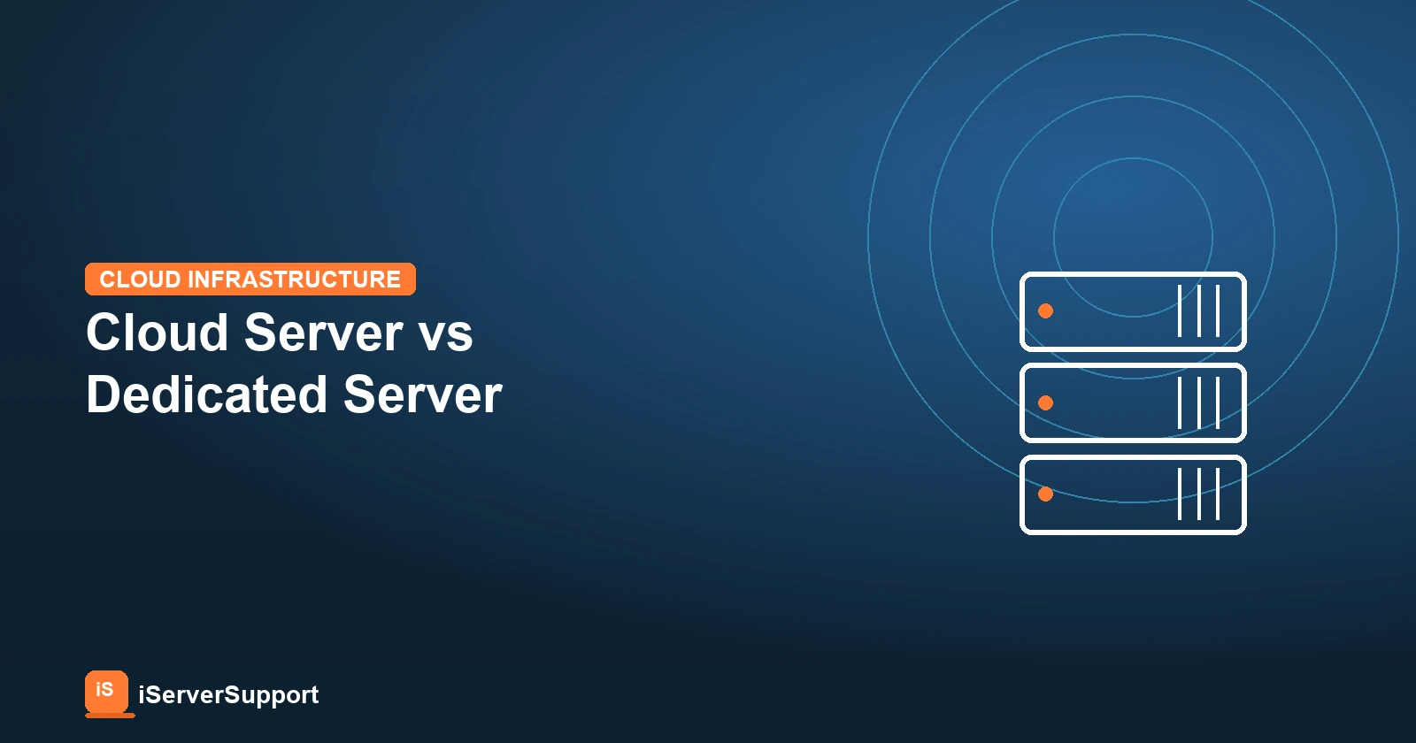 Cloud server and dedicated server infrastructure compared side by side
