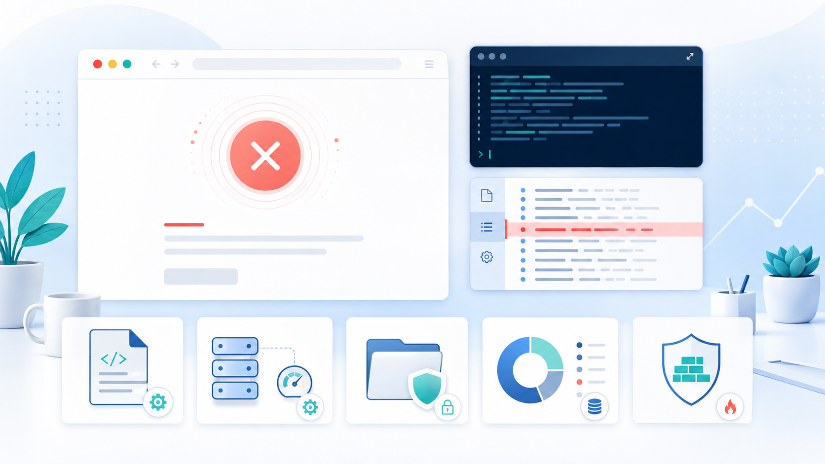 cPanel 500 Internal Server Error investigation using website, terminal and error log evidence
