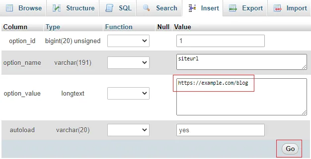 Change Site & Home URL of WordPress Website from phpMyAdmin and Command line