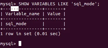 disable strict sql_mode on a linux server