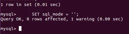 disable strict sql_mode on a linux server