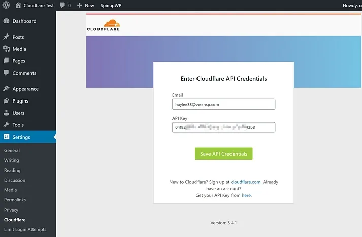 How to Setup Cloudflare for WordPress configuration example
