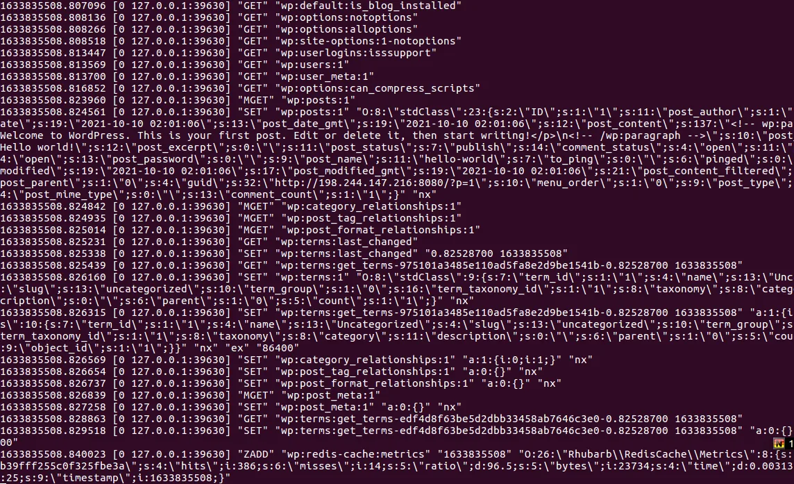 ENABLE REDIS ON DOCKER AND CONFIGURE ON WORDPRESS