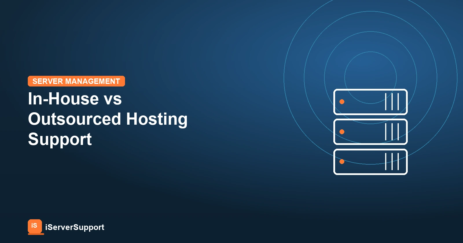Support engineer comparing in house and outsourced hosting support costs