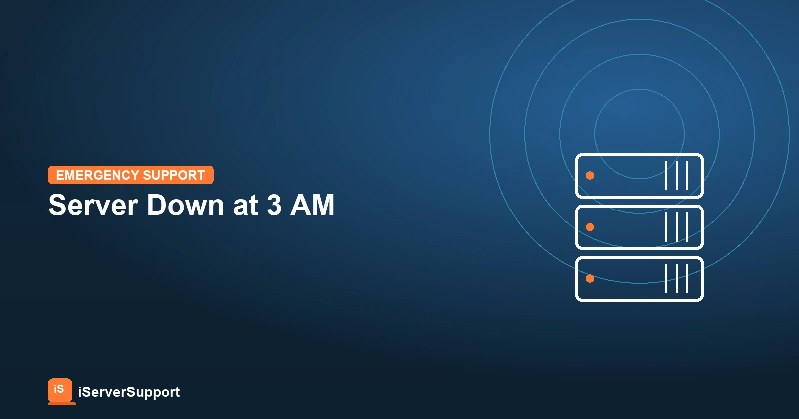 Checklist for triaging a server outage before calling emergency support