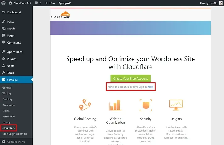 Setup Cloudflare for WordPress